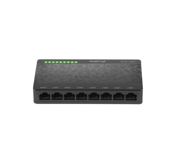 LANBERG 8-port 100M/S Desktop DSP1-0108 - 1378189 - zdjęcie 4